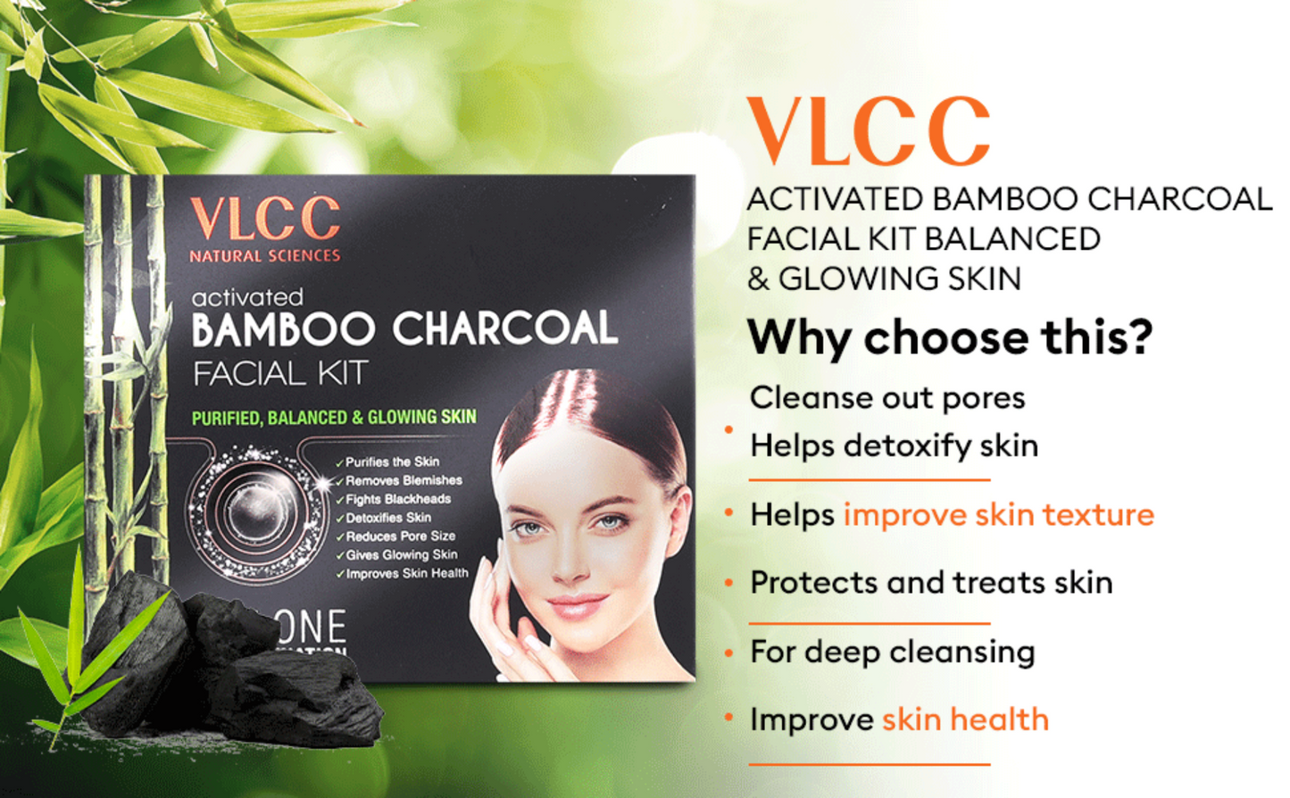 VLCC BAMBOO CHARCOAL KIT 60GM