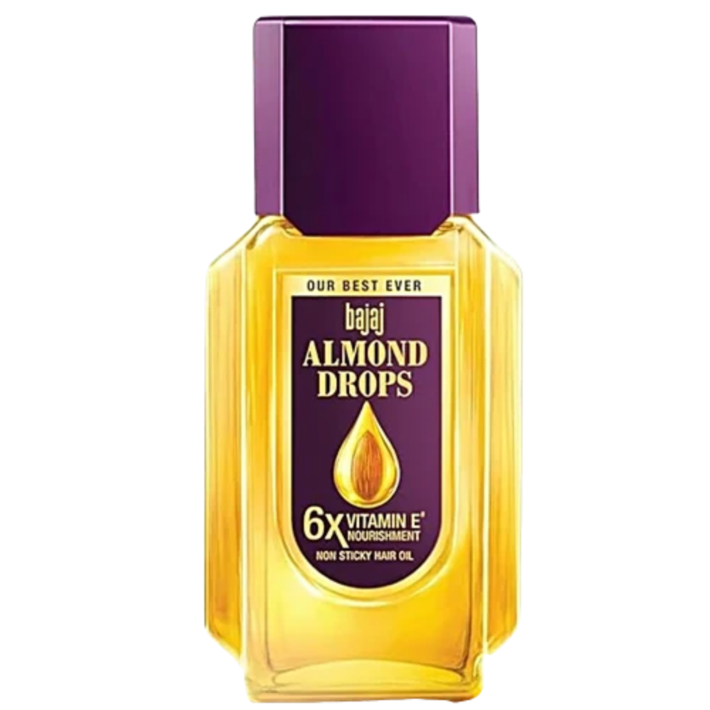 BAJAJ HAIR OIL ALMOND DROPS 100 ML BOTTLE.