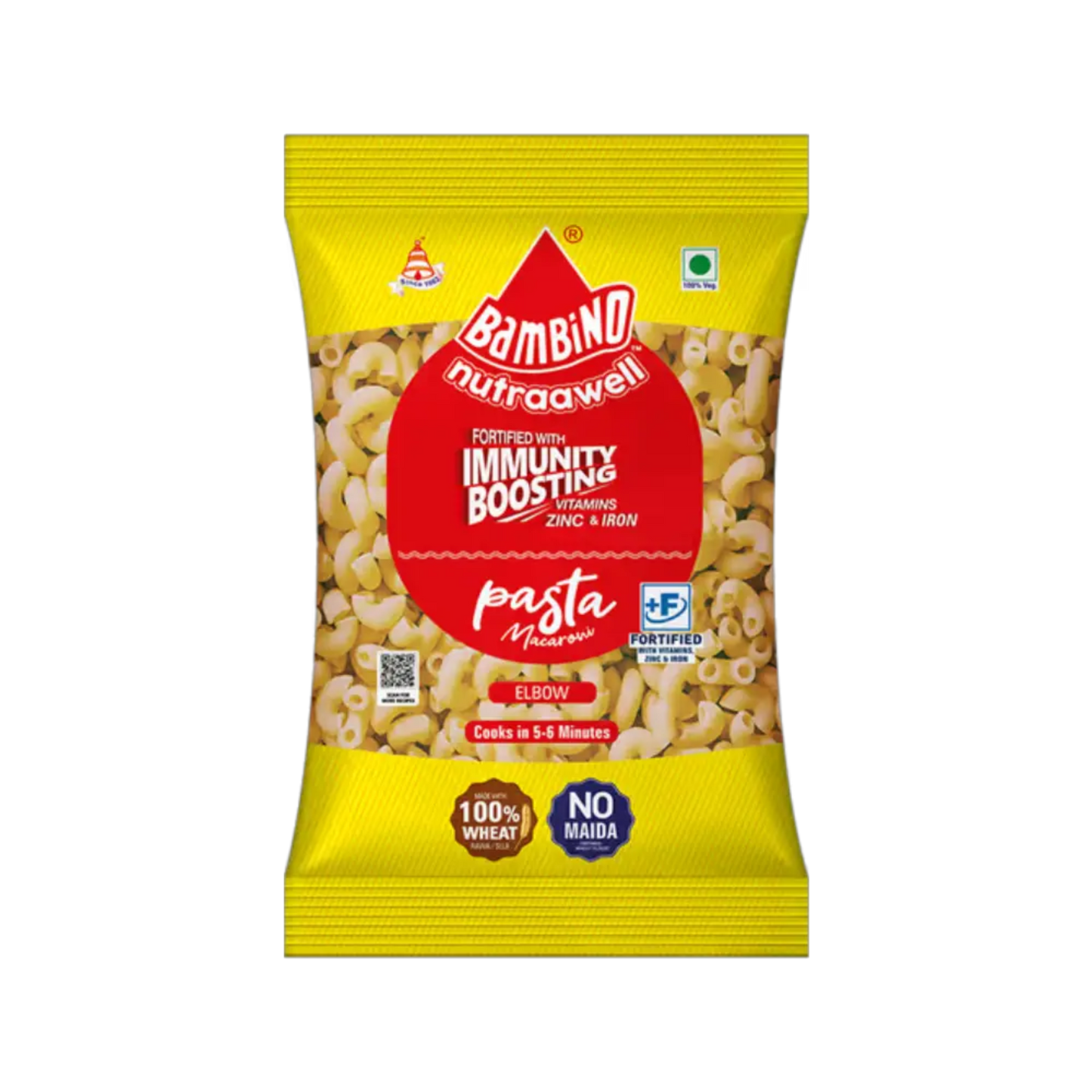 BAMBINO MACARONI PEP ELBOWS 200 GM POUCH.