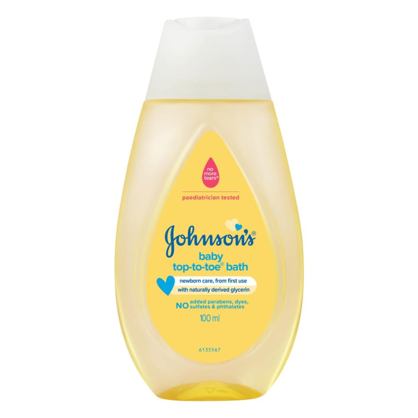 JOHNSON BABY TOP TO TOE WASH 100 ML BOTTLE.