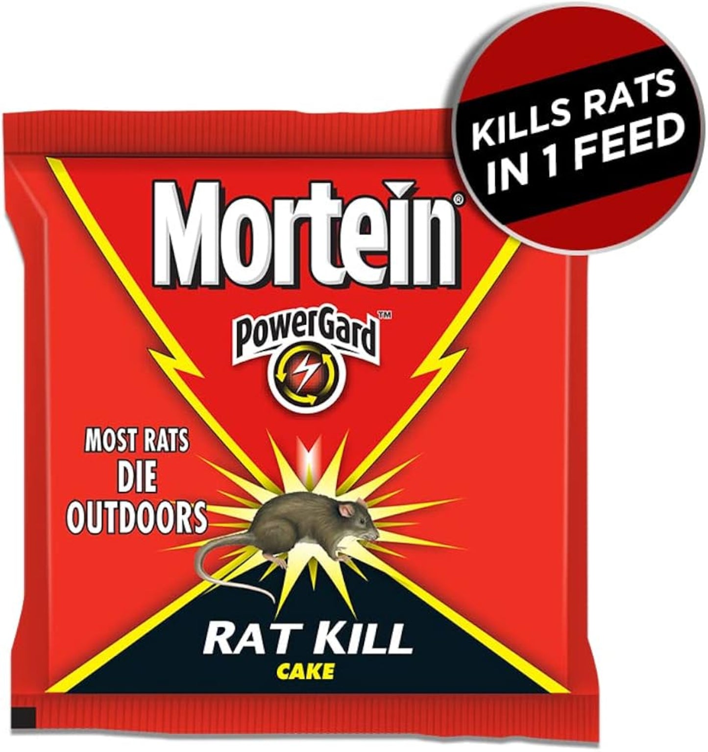 MORTEIN POWER GARD RAT KILLER CAKE 25 GM