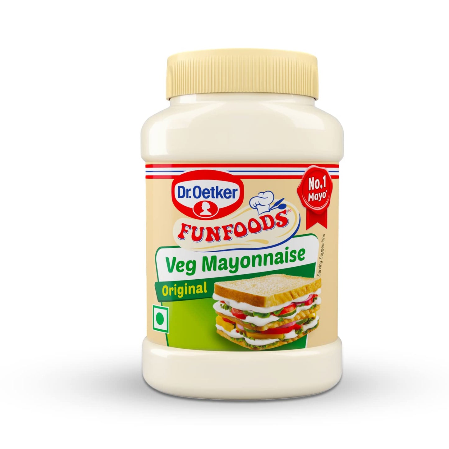 FUN FOOD MAYONNAISE VEG EGGLESS 275 GM JAR.