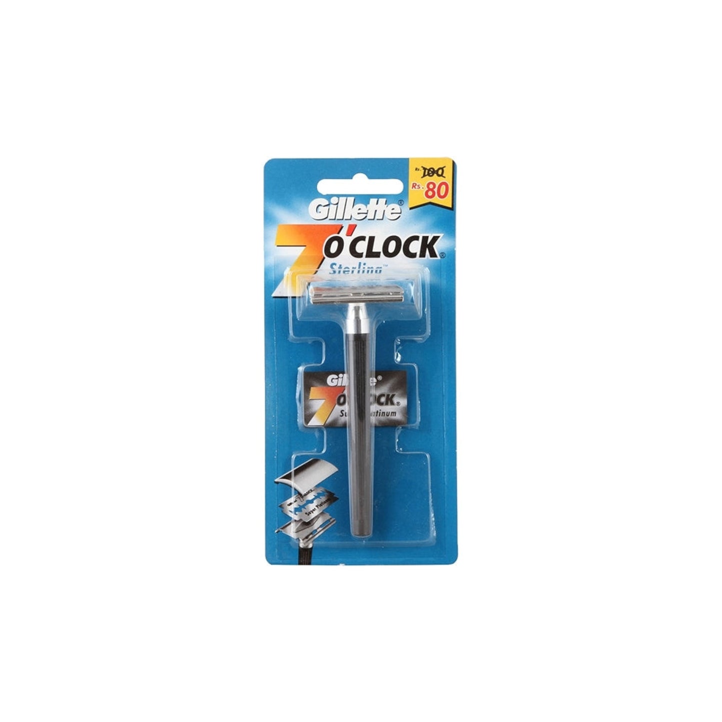 GILLETTE 7 O CLOCK STERLING RAZOR 1 PCS.