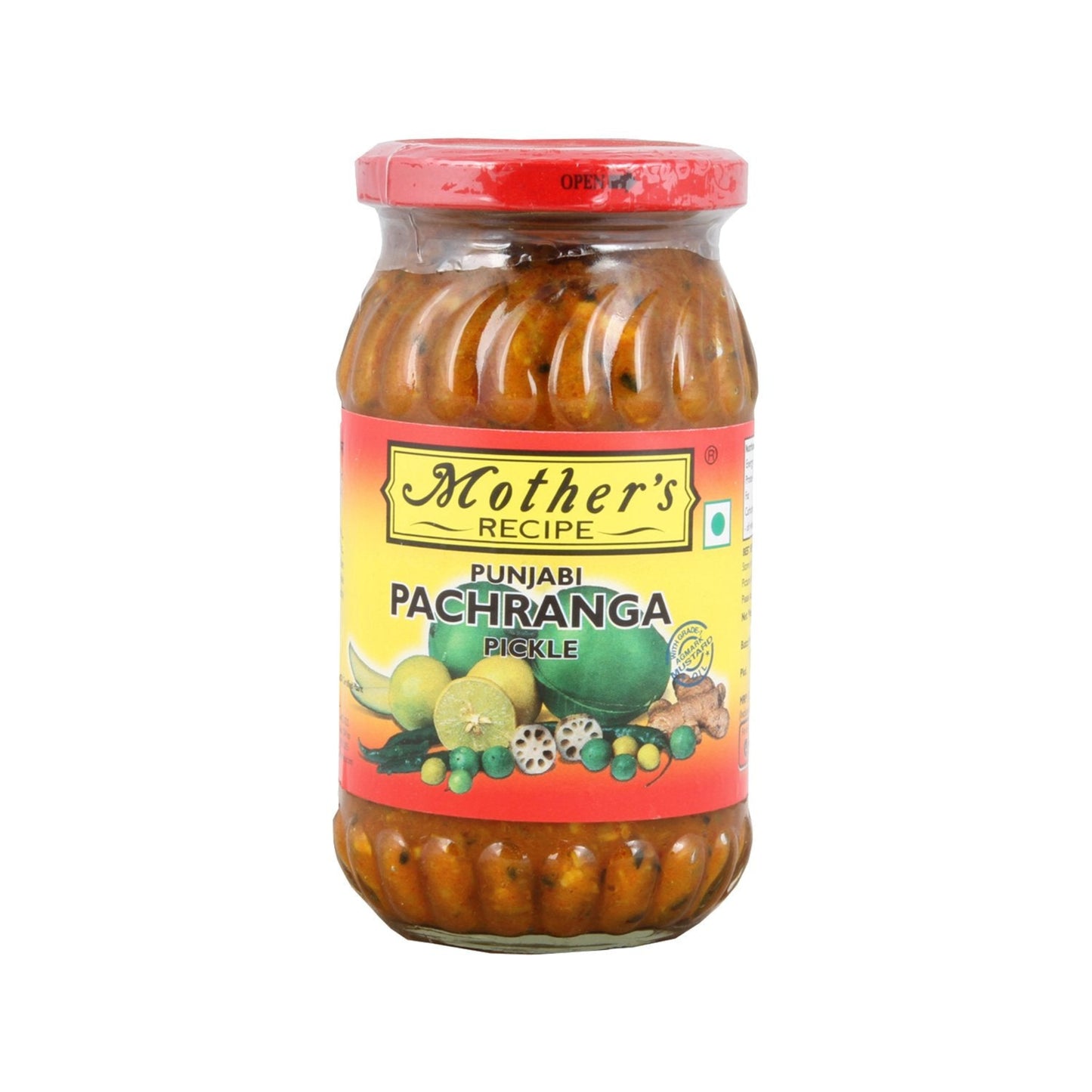 MOTHERS PUNJABI PANCHRANGA PICKLE 400 GM JAR.