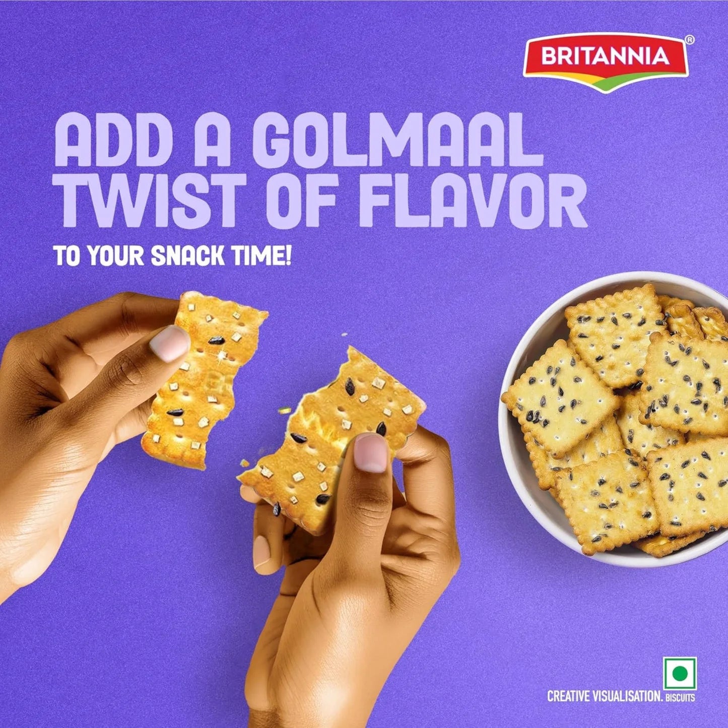 BRITANNIA 50-50 GOLMAAL BISCUITS 185GM