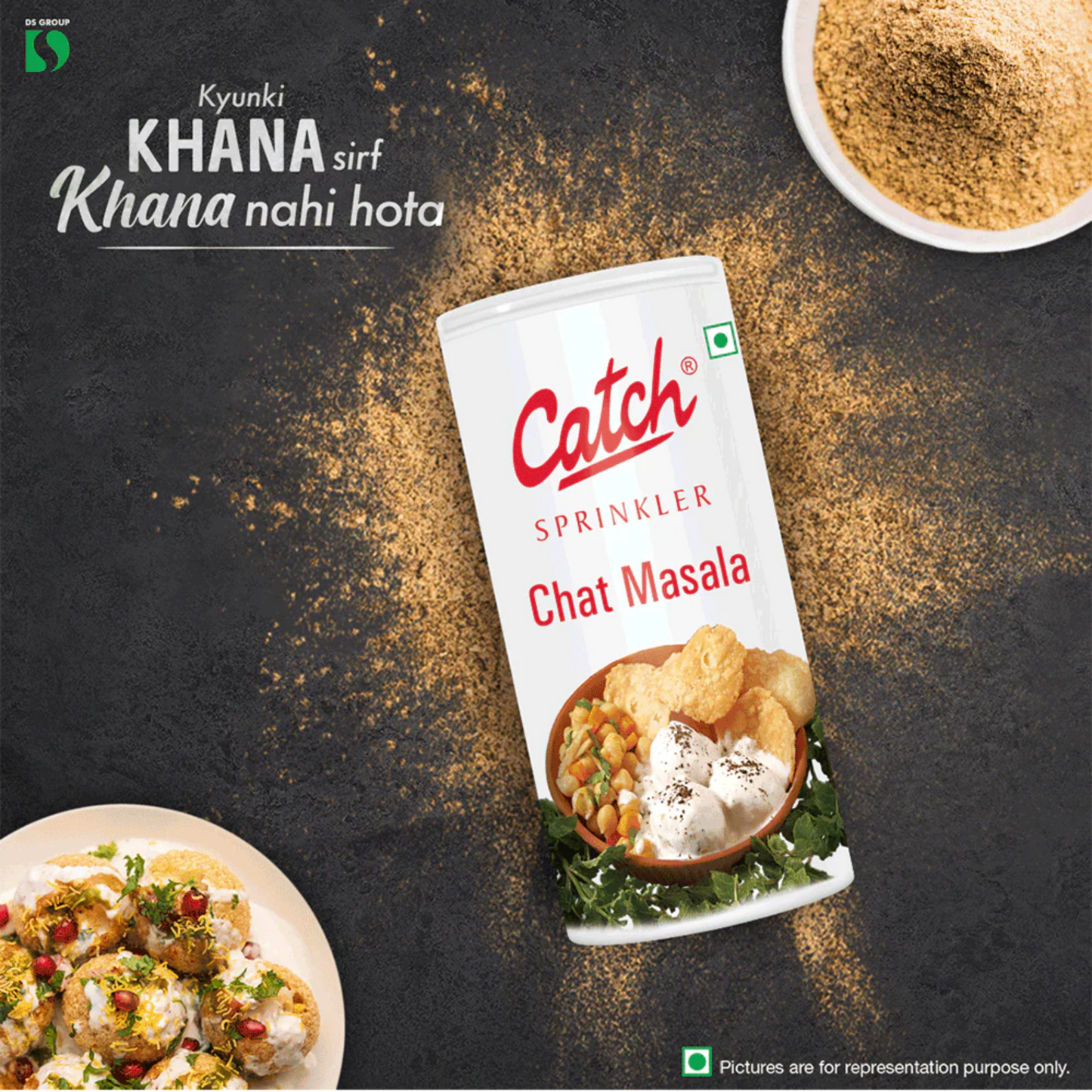 CATCH MAGIC CHAT MASALA 100 GM.JAR TABLE