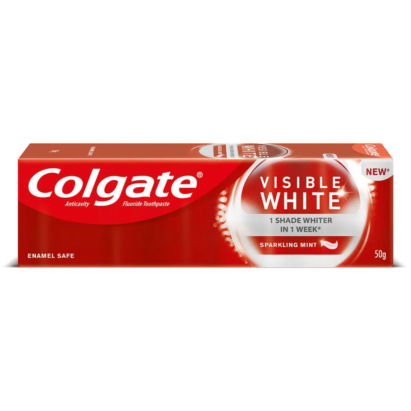 COLGATE VISIBLE WHITE MINT 50 GM TUBE.