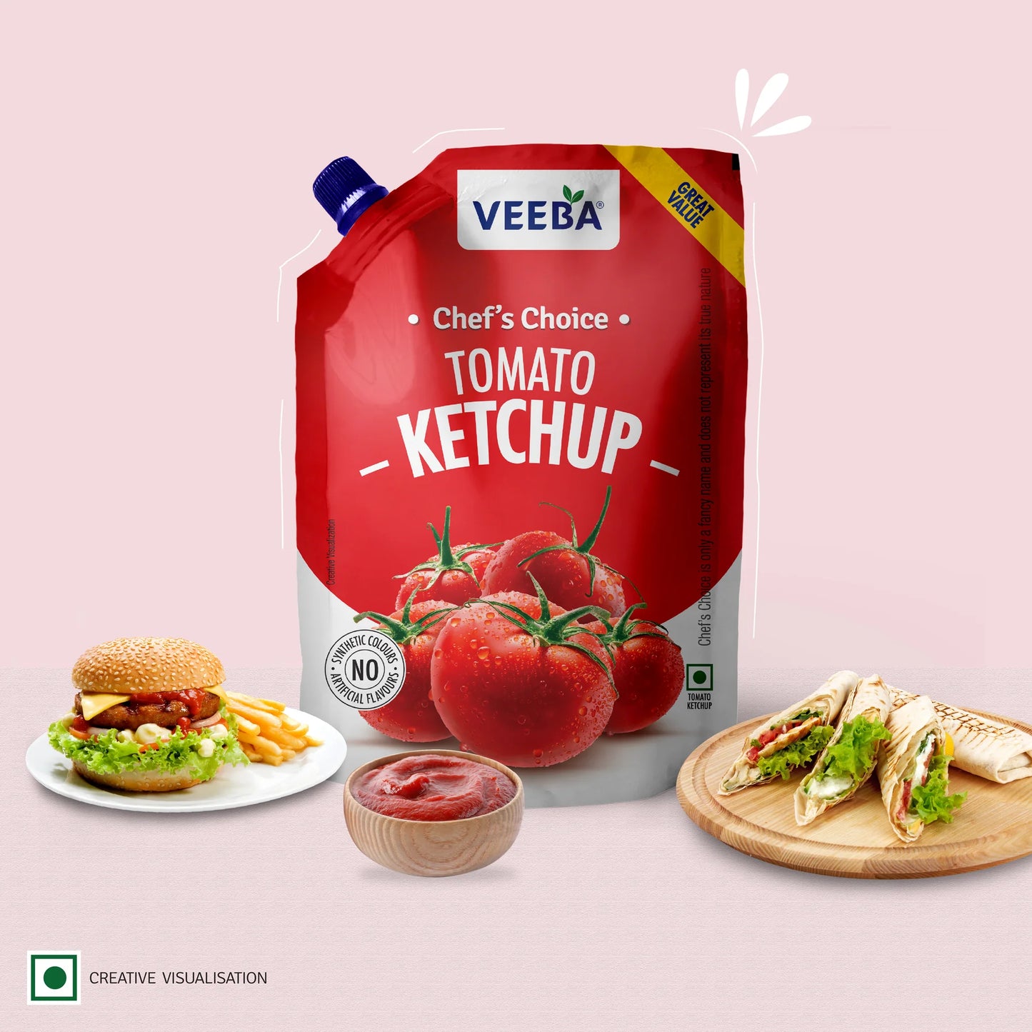 VEEBA TOMATO KETCHUP 950GM