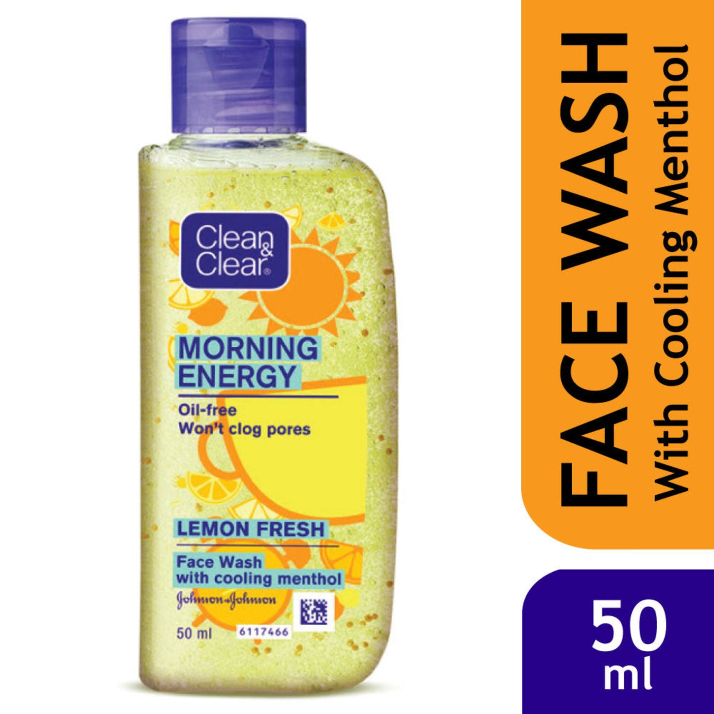 CLEAN & CLEAR LEMON FACE WASH 50 ML BOTTLE