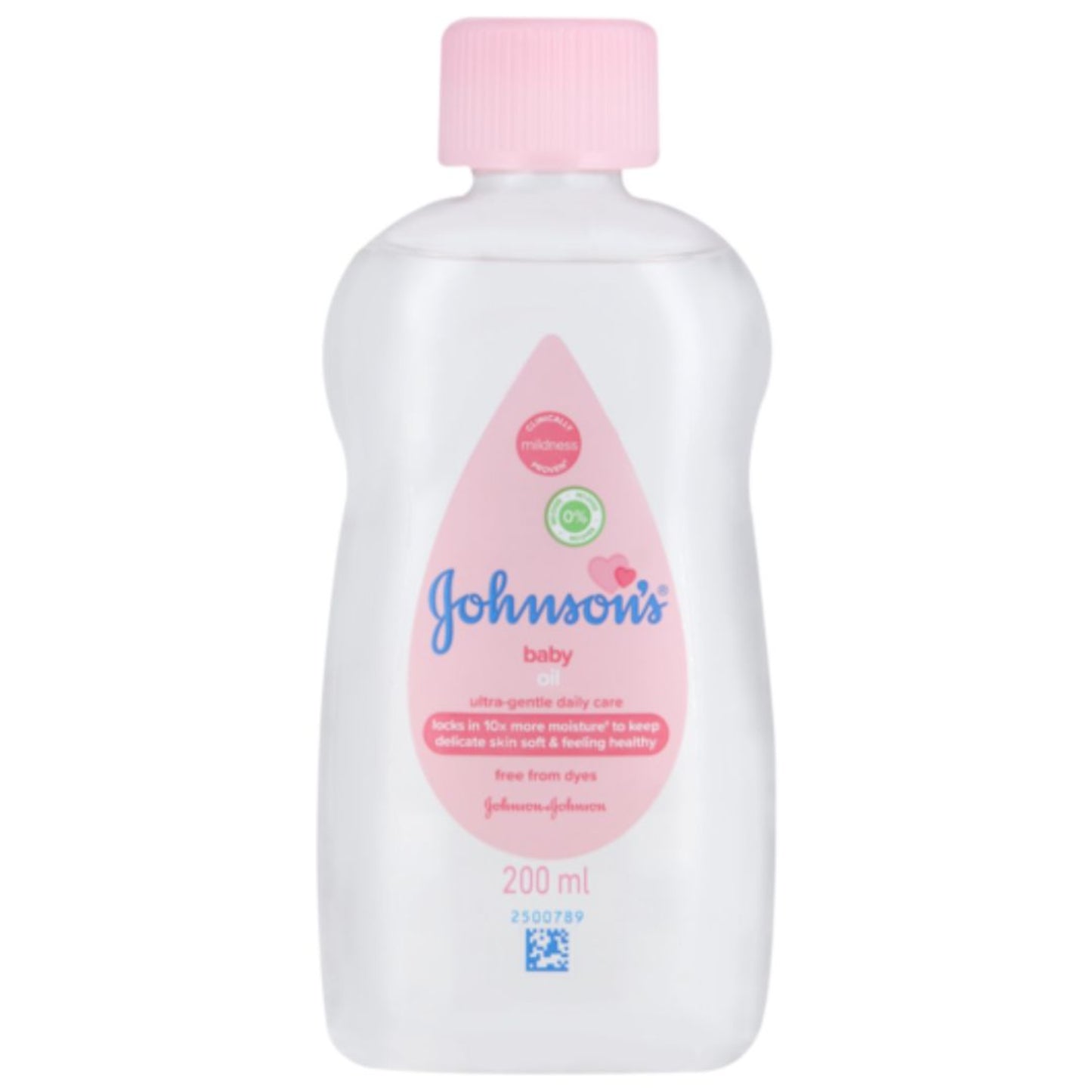 JOHNSON BABY OIL 200 ML BOTTLE.