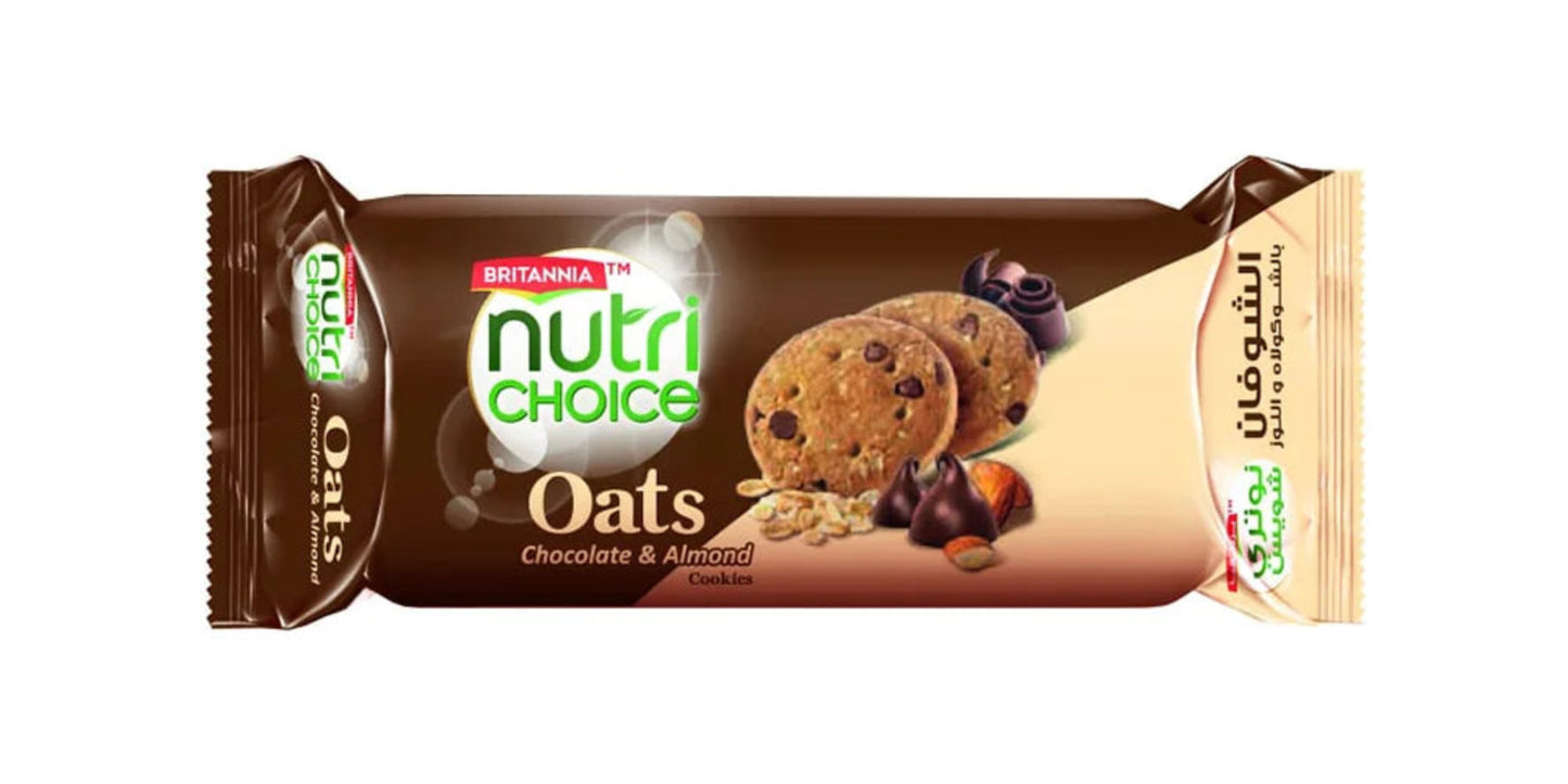 BRITANNIA NUTRI CHOICE OATS CHOCOLATE ALMOND 75GM
