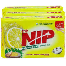 NIP DISH WASH BAR 3*140 GM.SET