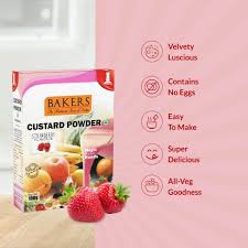 TOPS CUSTARD POWDER STRAWBERRY 100 GM CRTN.