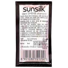 SUNSILK BLACK SHINE SHAMPOO 6 ML SACHET.