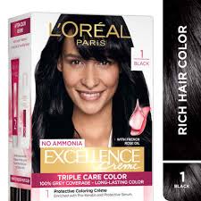 LOREAL EXCELLENCE (1) BLACK 180 ML BOX.
