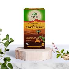 ORGANIC INDIA TULSI GINGER TURMERIC 25TEA BAGS