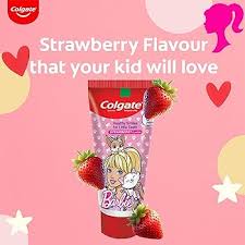 COLGATE BARBIE STRAWBERRY 80 GM TUBE.