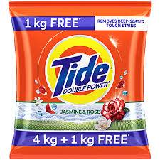 TIDE JASMINE & ROSE DETERGENT POWDER 5 KG POUCH.