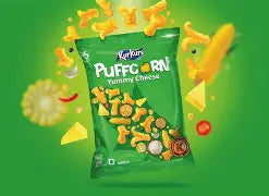 KURKURE PUFFCORN YUMMY CHEESE 69 GM PACKET.