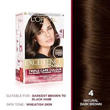 LOREAL EXCELLENCE (4) NATURAL DARK BROWN 180ML BOX