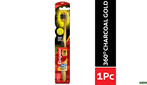COLGATE 360 CHARCOAL GOLD SOFT BRUSH 1 PCS