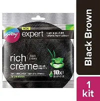 GODREJ EXPERT COLOUR BLACK BROWN 20 GM POUCH. (HAIR COLOR)