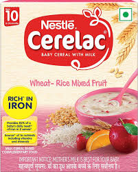 NESTLE CERELAC 3 WHEAT RICE MIXED FRUIT 300 GM BOX