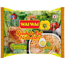WAI WAI CHIKEN FLAVOURED 70 GM POUCH.