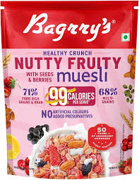 BAGRYYS MUESLI NUTTY FRUITY WITH SEEDS & BERRIES 425GM