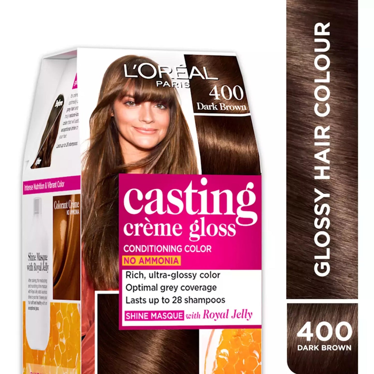 LOREAL CASTING CREME (400) DARK BROWN 160 ML BOX (HAIR COLOUR)