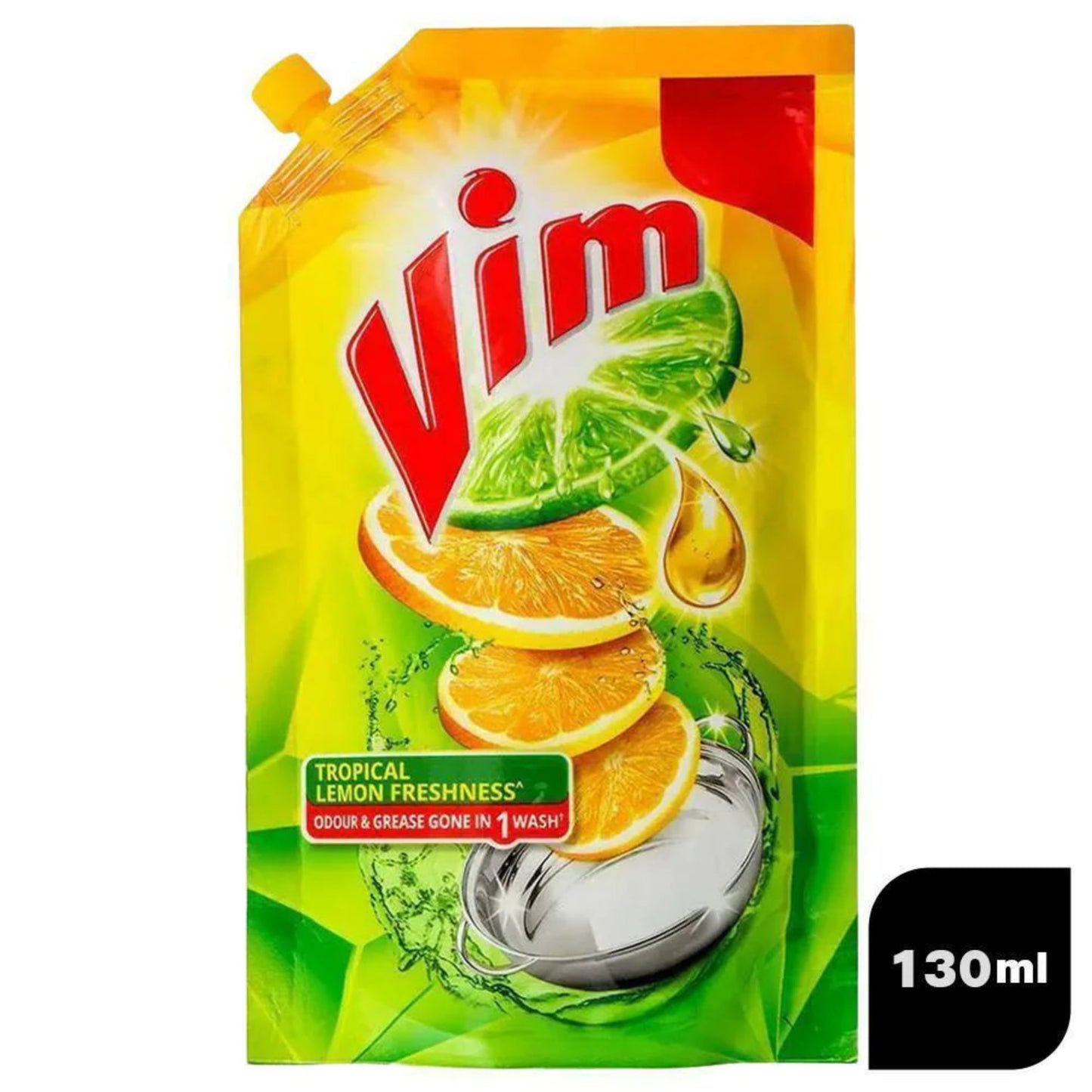 VIM DOUBLE POWER LEMON GEL 130 ML POUCH