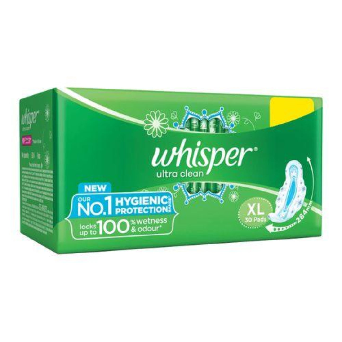 WHISPER ULTRA CLEAN (XL) WINGS 30 PADS.
