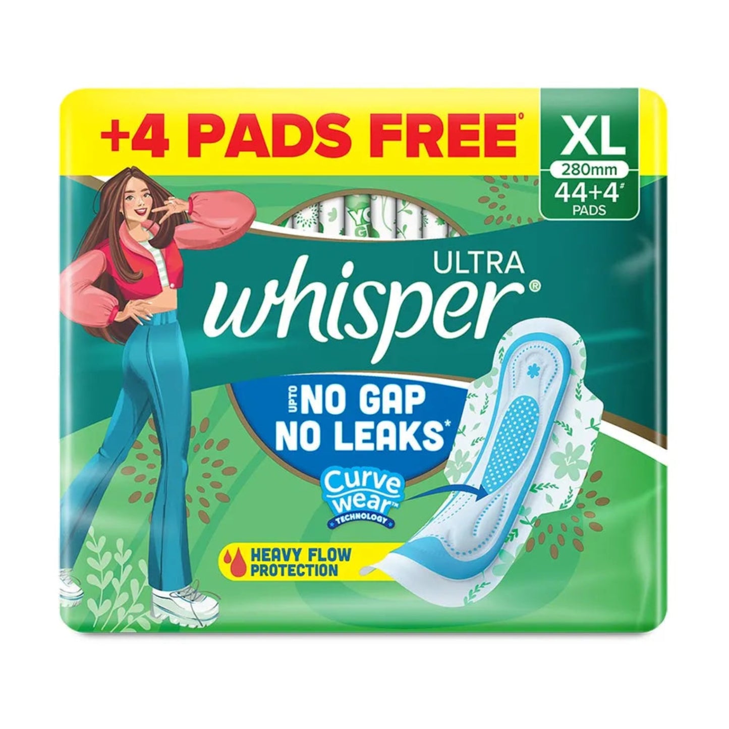 WHISPER ULTRA CLEAN XL 44 PADS