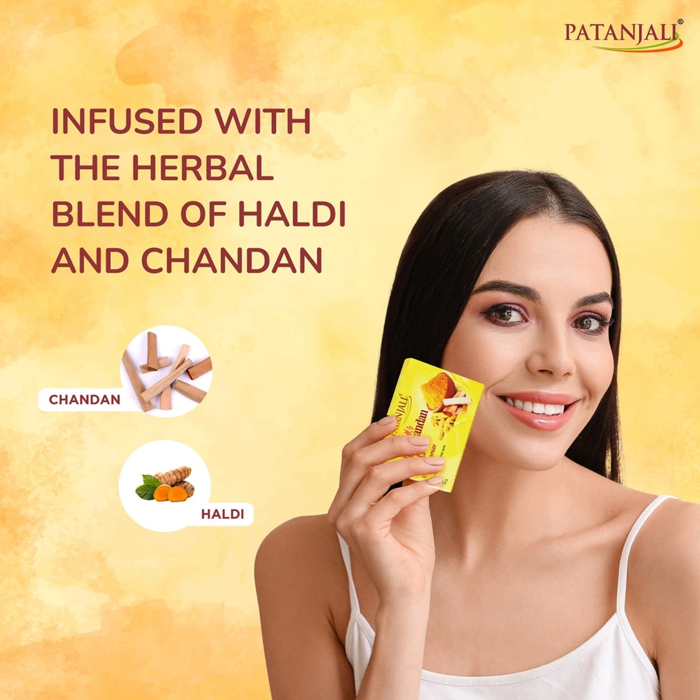 PATANJALI HALDI CHANDAN SOAP 150GM*3