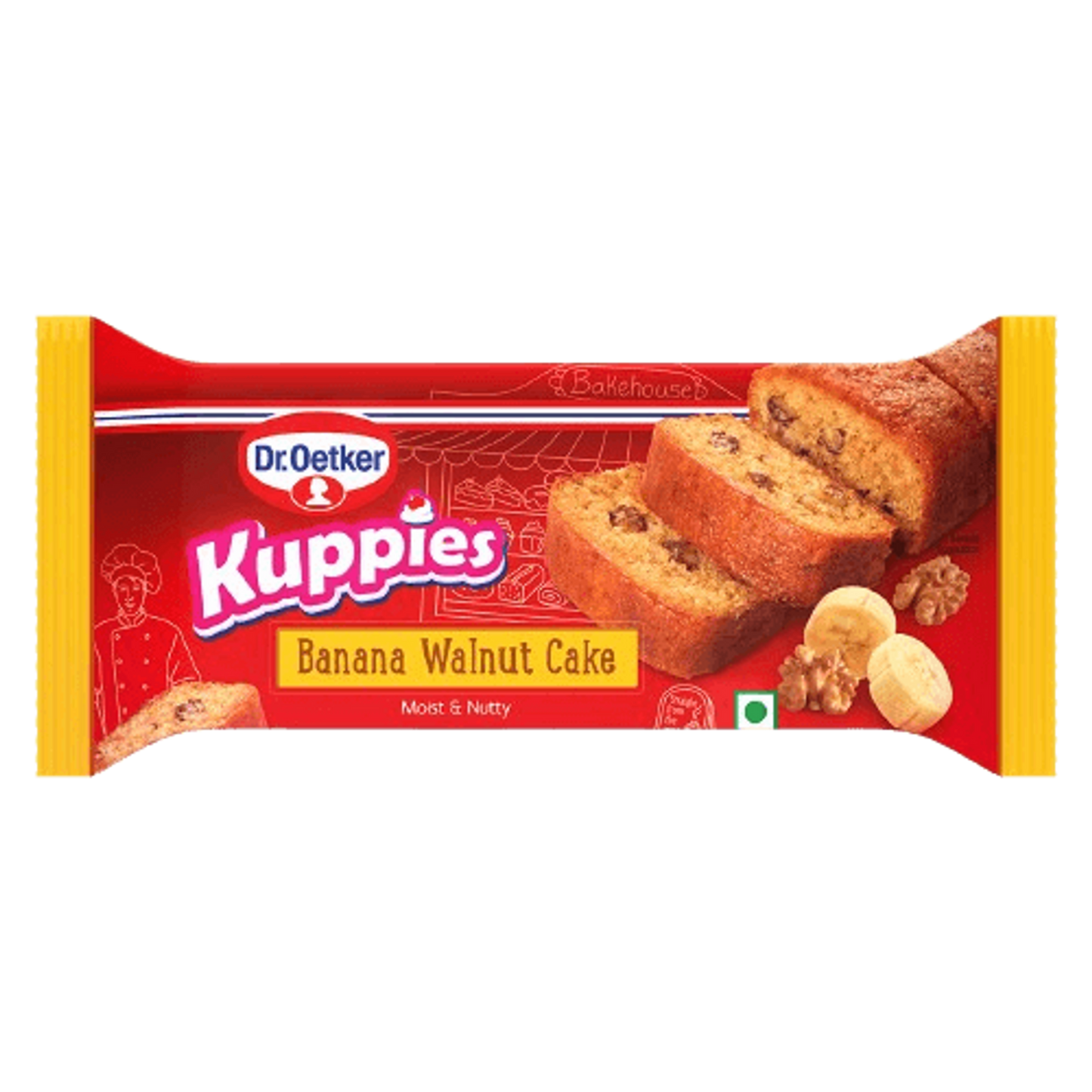 KUPPIES BANANA WALNUT CAKE 125GM
