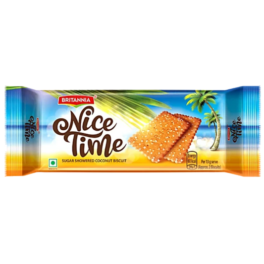 BRITANNIA NICE TIME COCONUT BISCUITS 136.5 GM