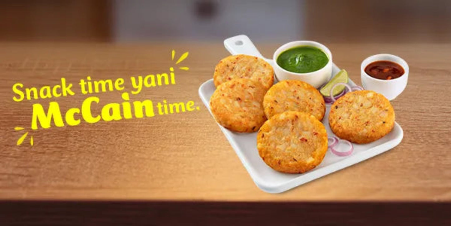 MCCAIN ALOO TIKKI 400 GM POUCH.