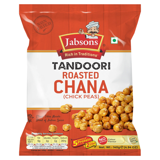 JABSONS TANDOORI ROASTED CHANA 140GM (NAMKEEN)