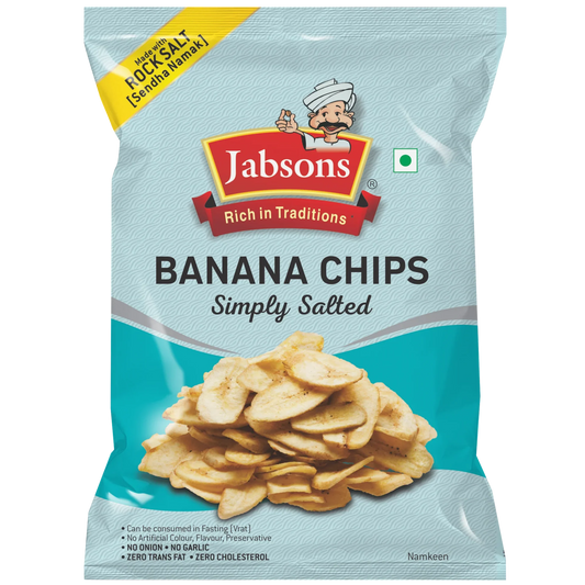 JABSONS BANANA CHIPS LIGHTLY SALTED 30GM