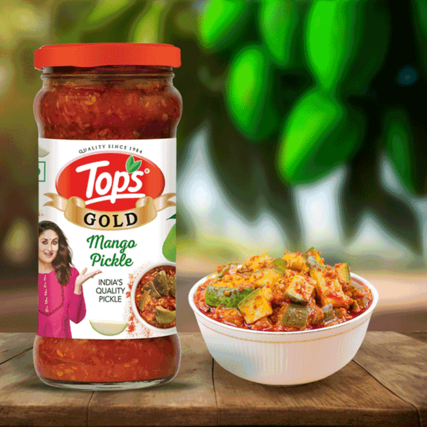 TOPS MANGO PICKLE 400 GM JAR.