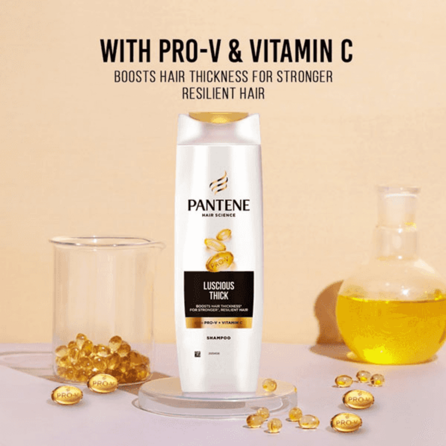 PANTENE LUSCIOUS THICK SHAMPOO 180ML