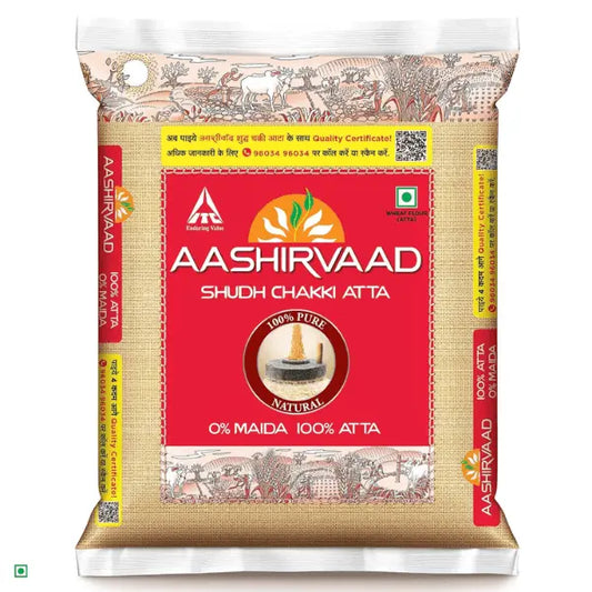 AASHIRVAAD ATTA 10 KG BAG.