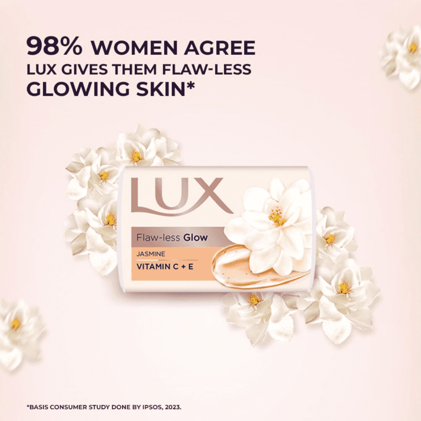 LUX FLAWLESS GLOW WHITE SOAP 75GM*4PCS