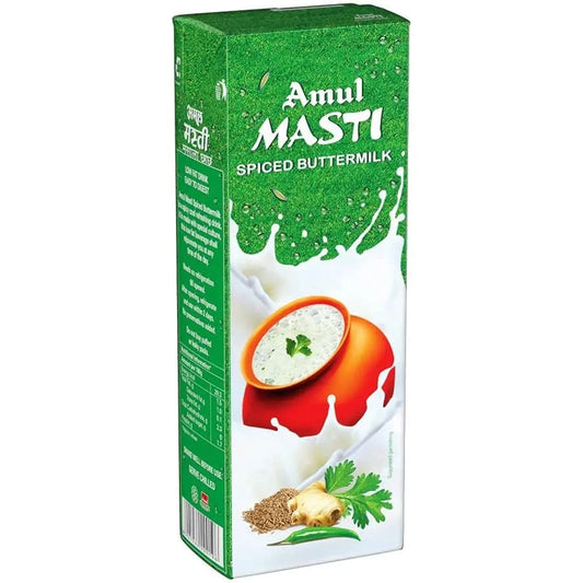 AMUL MASALA LASSI 200 ML TETRA.