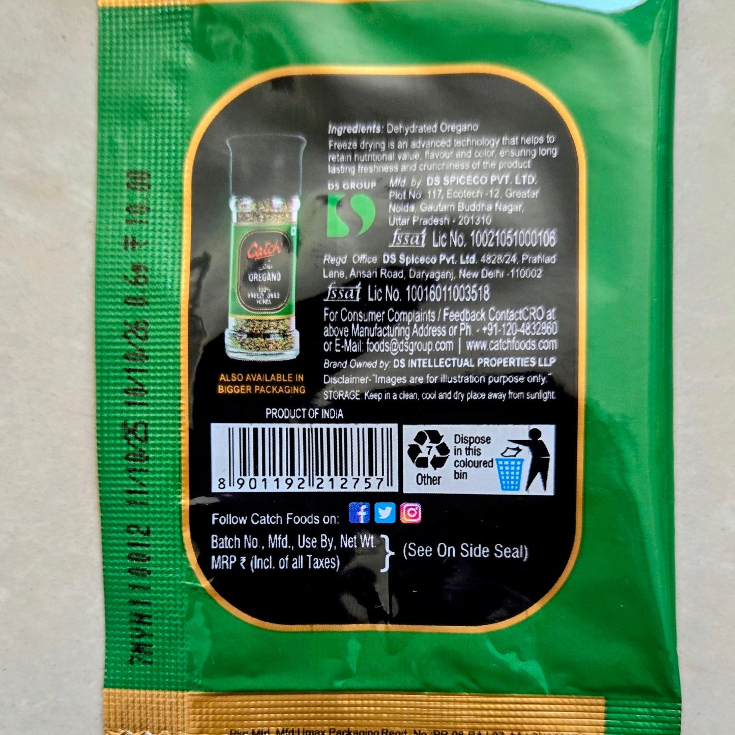 CATCH OREGANO 0.6GM POUCH