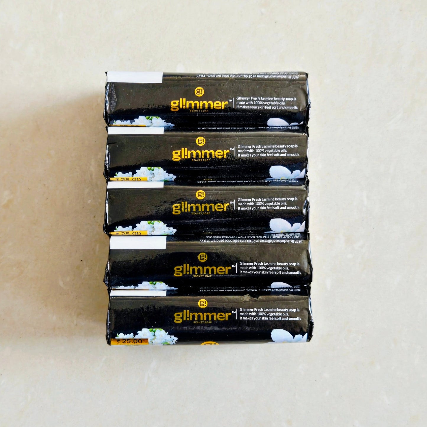 GLIMMER SOAP FLORAL JASMINE 100GM*5