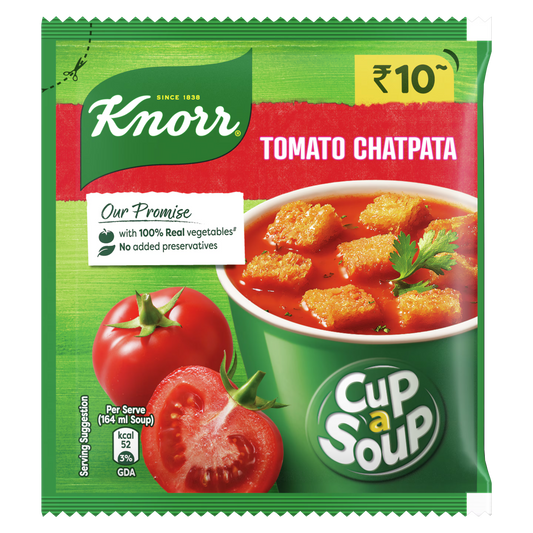 KNORR CUP-A-SOUP TOMATO CHATPATA 18 GM POUCH.