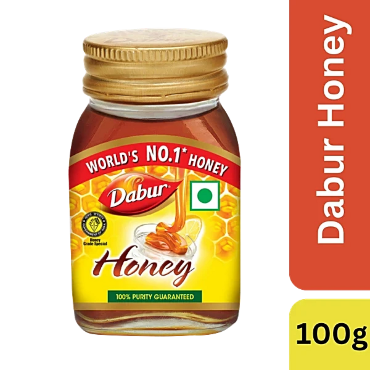 DABUR HONEY 100 GM BOTTLE.