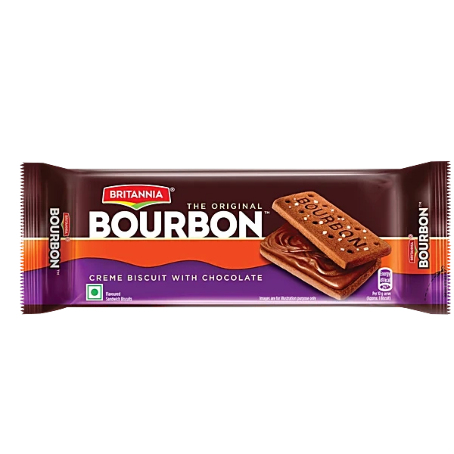 BRITANNIA BOURBON CHOCOLATY BISCUITS 150 GM.