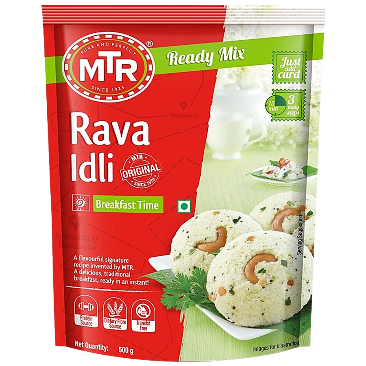 MTR RAVA IDLI 500 GM POUCH.